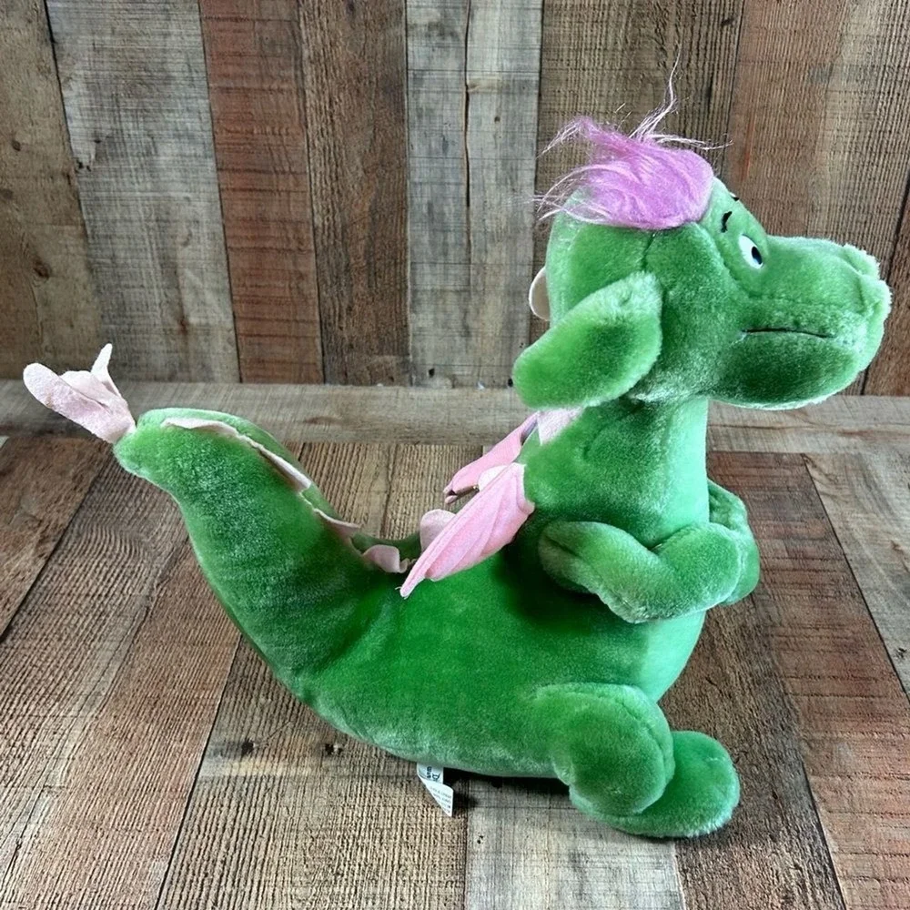 Vintage 1980s Disney Elliott Dragon Plush 14